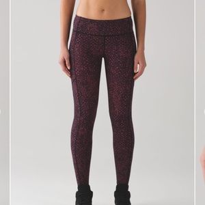 Lululemon Speed Tight Shatter Dust Coral Plum